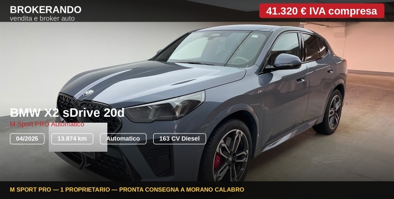 Bmw X2 2.0d Sdrive M-Sport Pro Auto