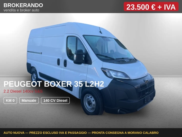 Peugeot Boxer 2.2Hdi 140Cv 6M L2-H2 NUOVO Veicoli commerciali