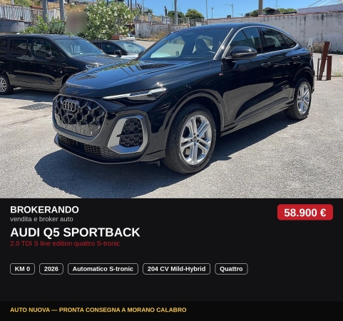 Audi Q5 2.0Tdi 204Cv Sportback Nuova Auto